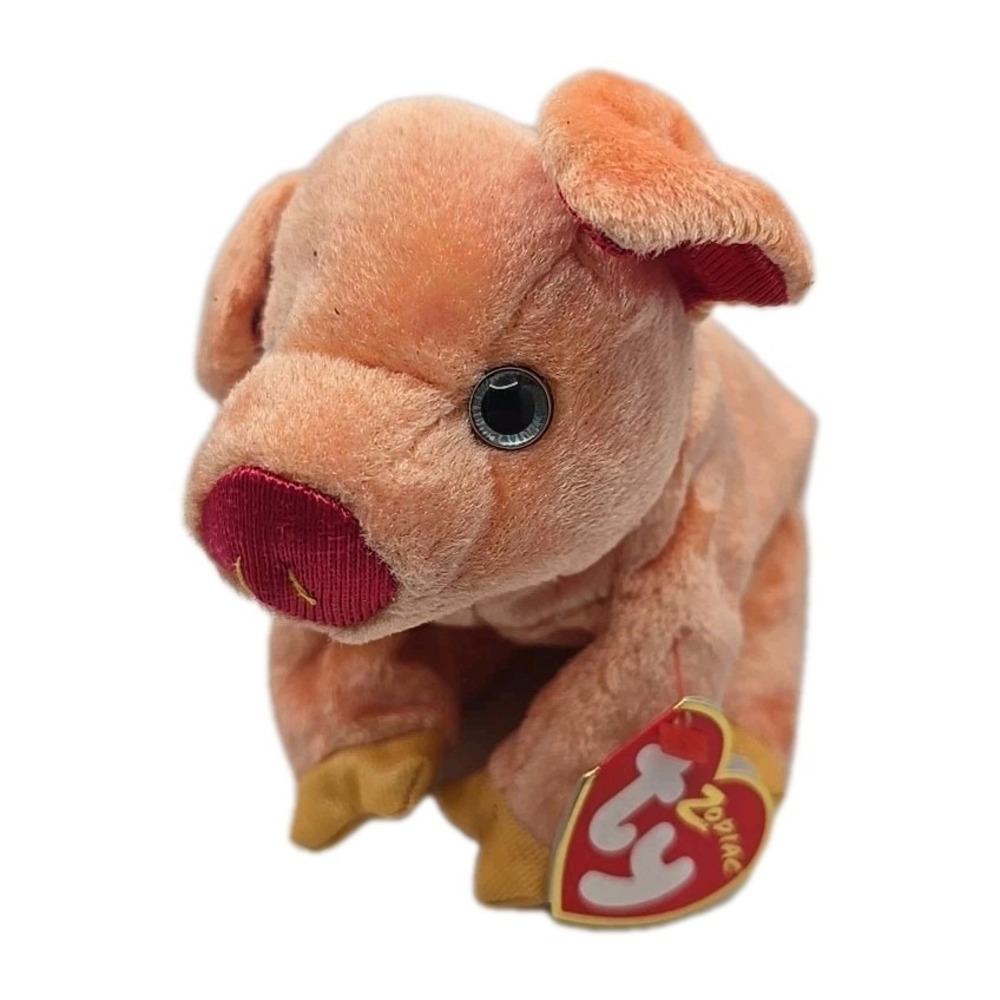 2000 Ty Beanie‎ Baby "Pig" Retired Zodiac Pink Pig BB25